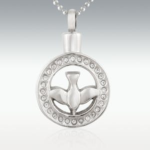 Eternal Dove Stainless Steel Cremation Jewelry