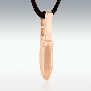 Copper Tactical Pocket Knife Cremation Jewelry - Engravable