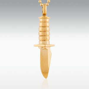 Gold Skinning Knife Stainless Steel Cremation Jewelry