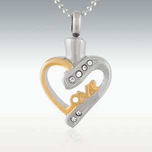 Love In My Heart Stainless Steel Cremation Jewelry