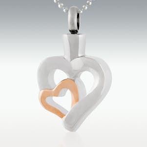 My Heart's Embrace Stainless Steel Cremation Jewelry
