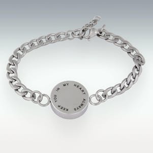 Always Keep You In My Heart 8.5" Cremation Bracelet