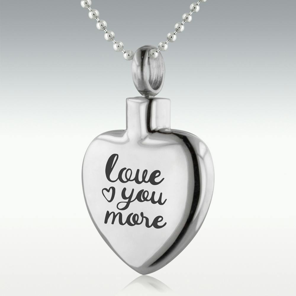 Silver Necklace - I Love You More