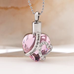 Alexandrite Always In My Heart Cremation Jewelry - Engravable