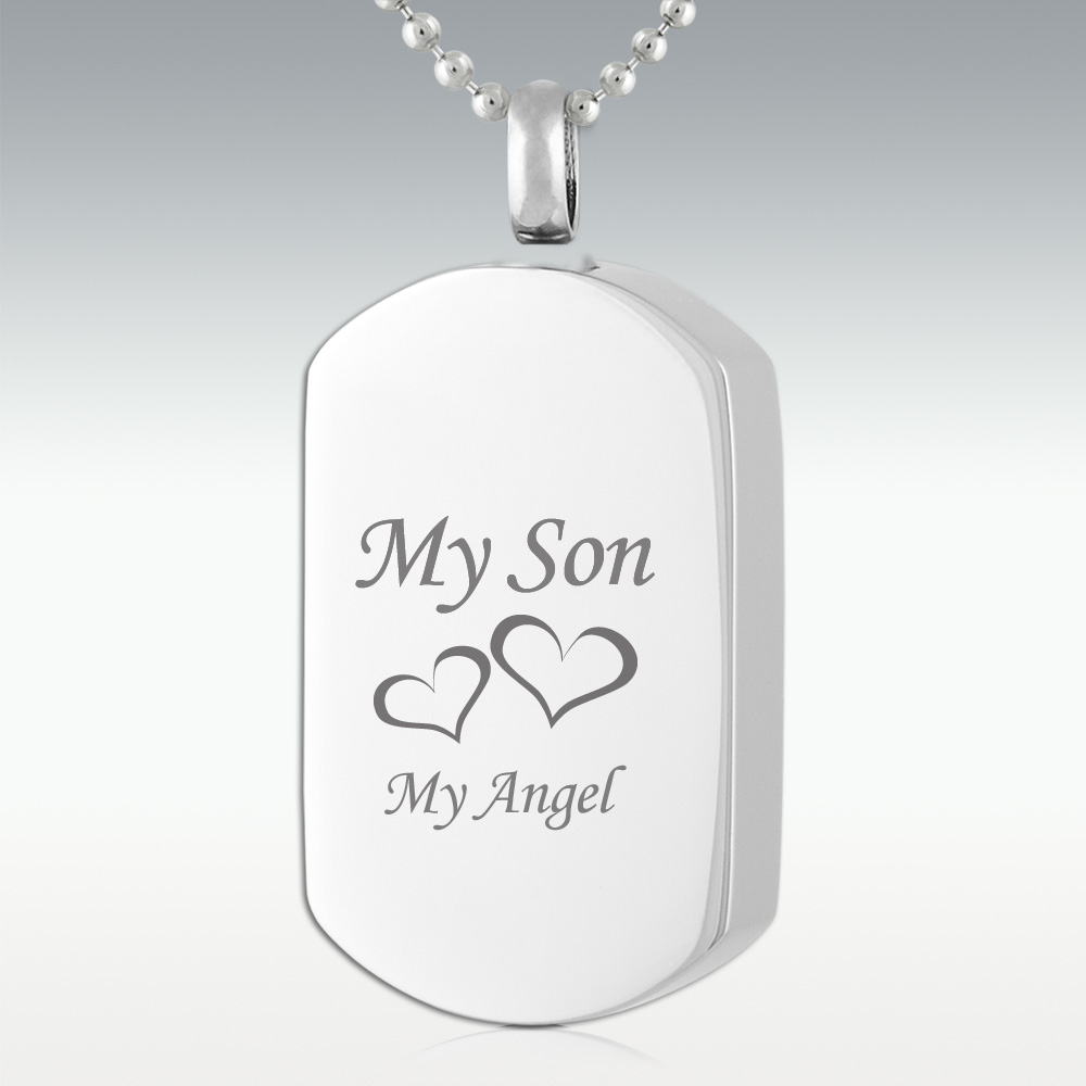 To my son outlet stainless steel dog tag