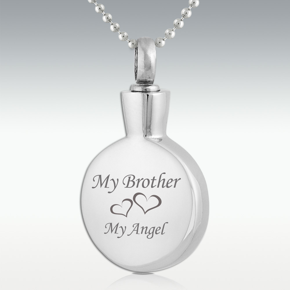 Cremation Jewelry for Ashes Brother My Mind Still Talks To You Urn Nec –  tauezhon