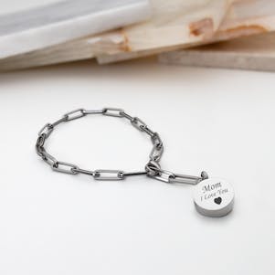 Forever Embraced Stainless Steel Cremation Bracelet - Engravable
