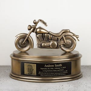 Motorcycle Cremation Urn - Engravable