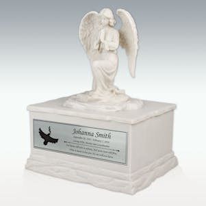 Large Serene Angel Cremation Urn - Engravable