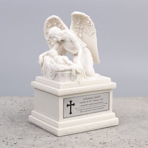 Angel And Child Cremation Urn - Engravable