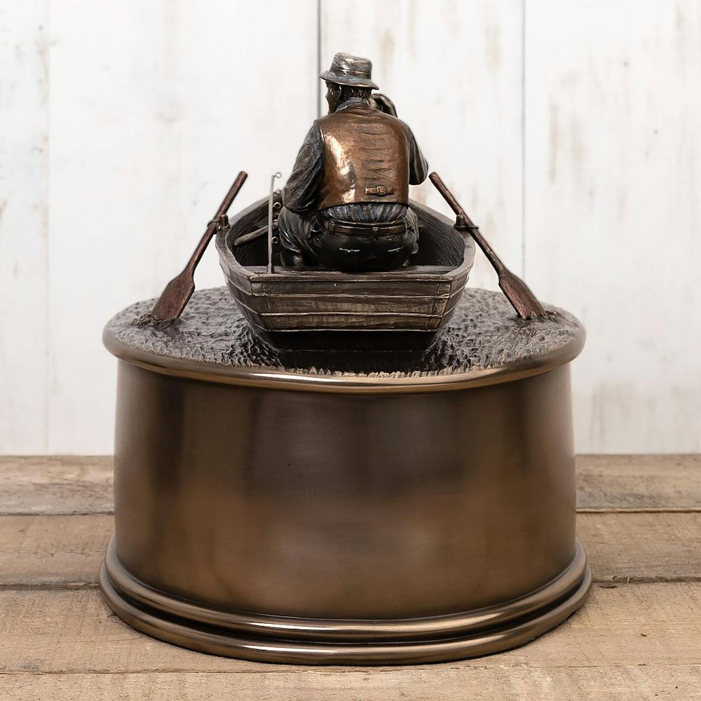 Fisherman Cremation Urn - Engravable - Perfect Memorials