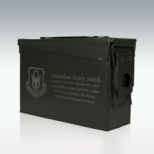 Air Force Reserve Command .30 Cal Ammo Can Cremation Urn