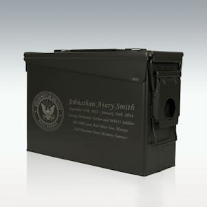 Department of the Navy Naval Reserve .30 Cal Ammo Can Urn