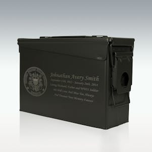 US Coast Guard Reserve .30 Cal Ammo Can Engravable Cremation Urn