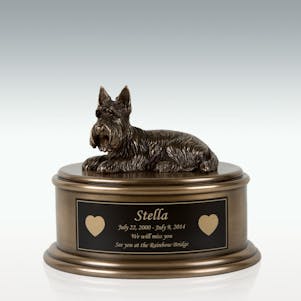 Scottish Terrier Figurine Cremation Urn - Engravable