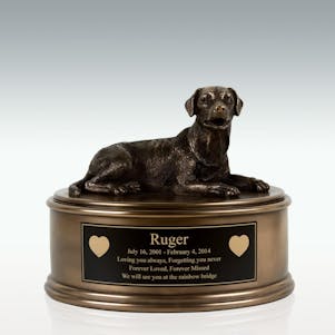 Labrador Figurine Cremation Urn - Engravable