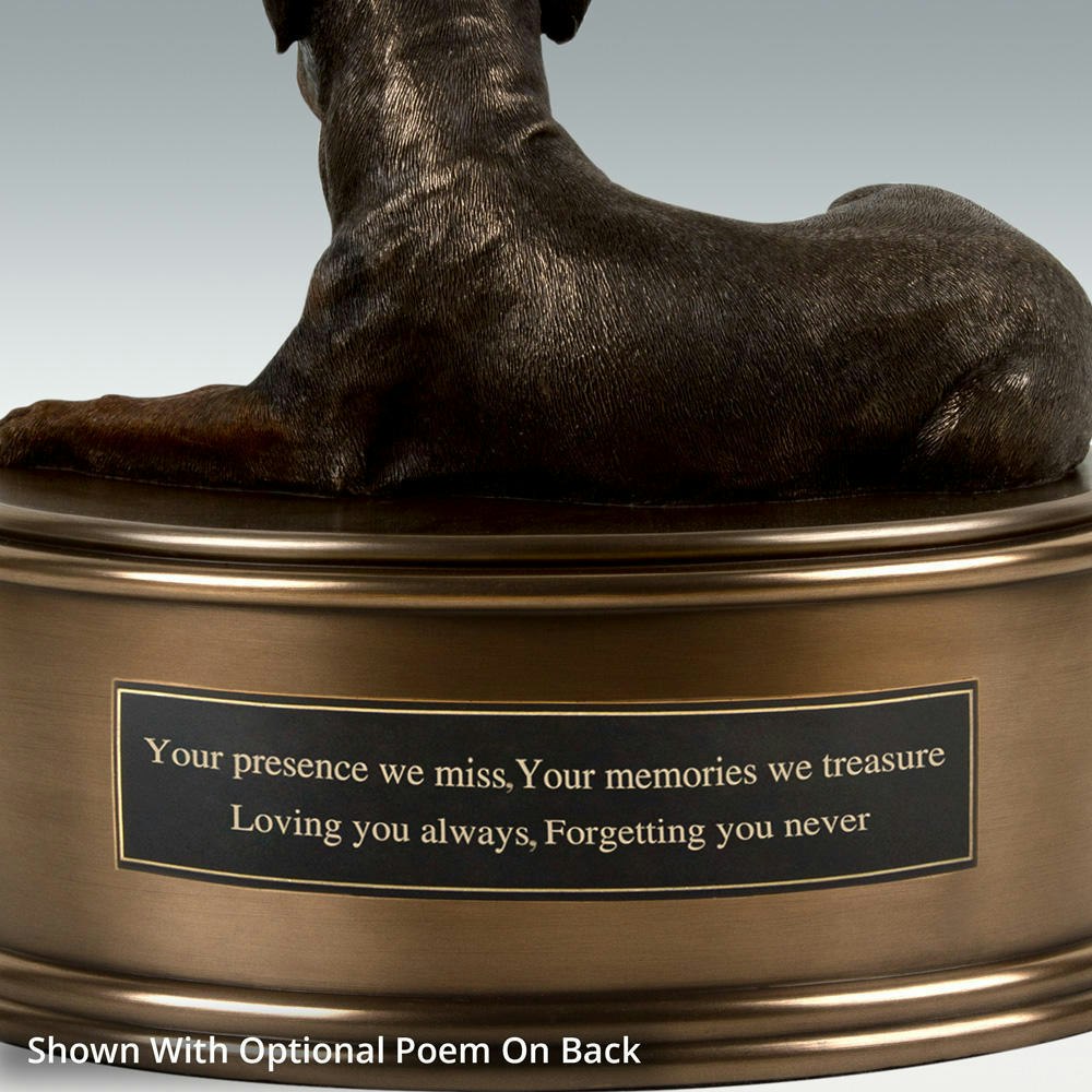 Rottweiler Figurine Cremation Urn - Engravable