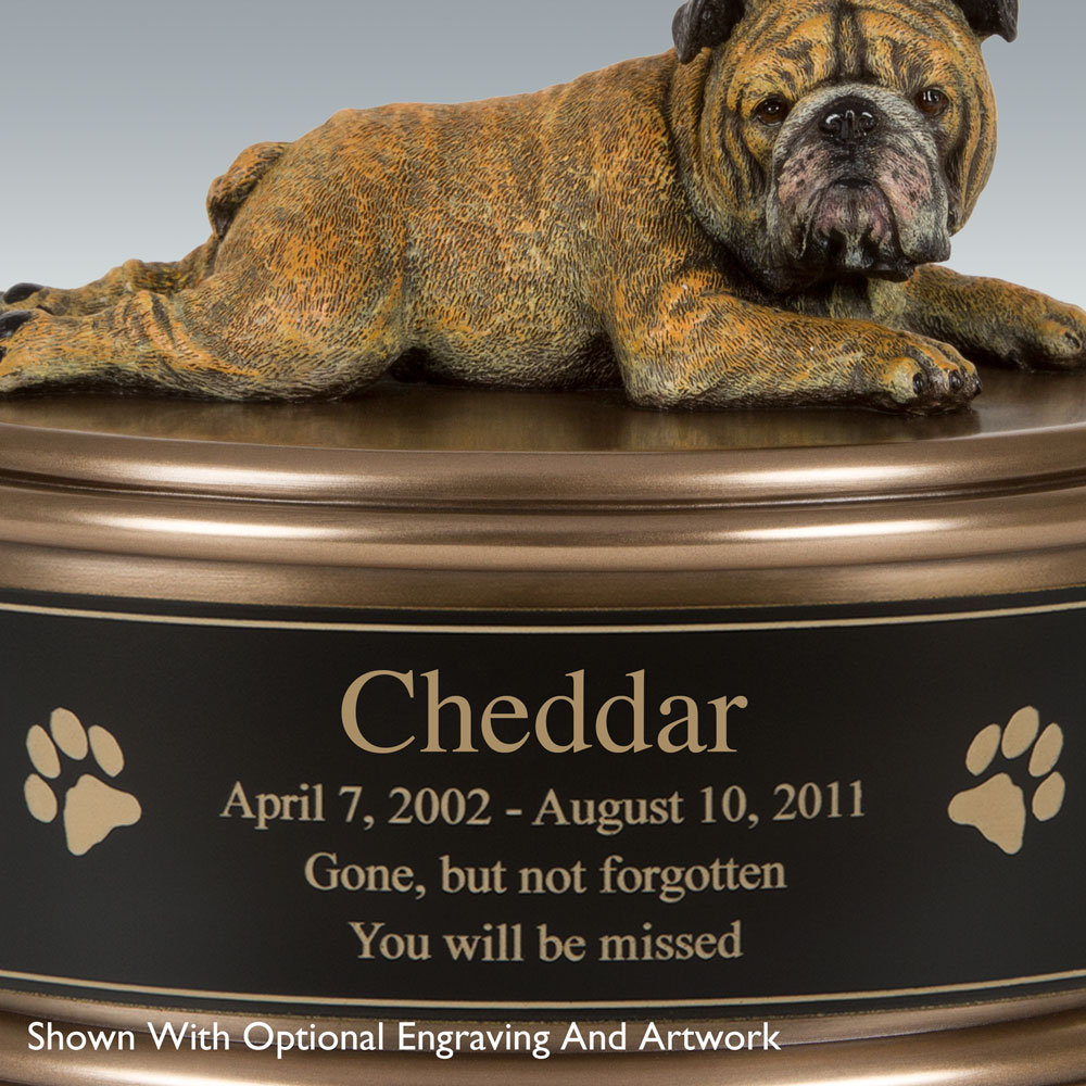 English bulldog clearance urn