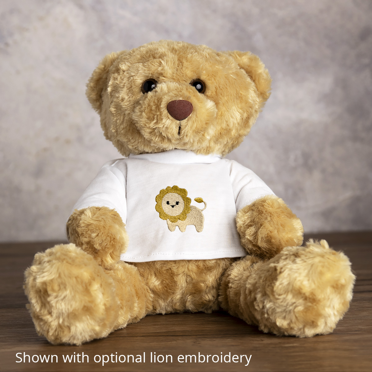 White Teddy Bear T-shirt - Embroidery Available - Perfect Memorials