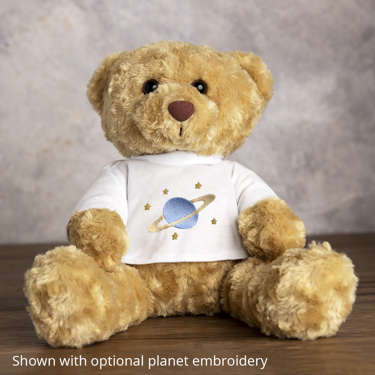 White Teddy Bear T-shirt - Embroidery Available - Perfect Memorials