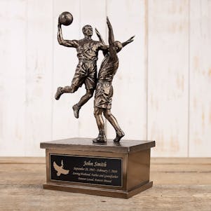 Small Basketball Player Cremation Urn - Engravable