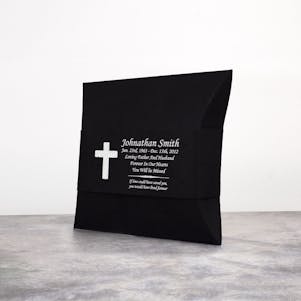 Black EcoUrn Biodegradable Cremation Urn - Large