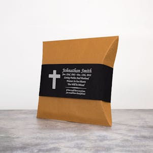 Orange & Black EcoUrn Biodegradable Cremation Urn - Large