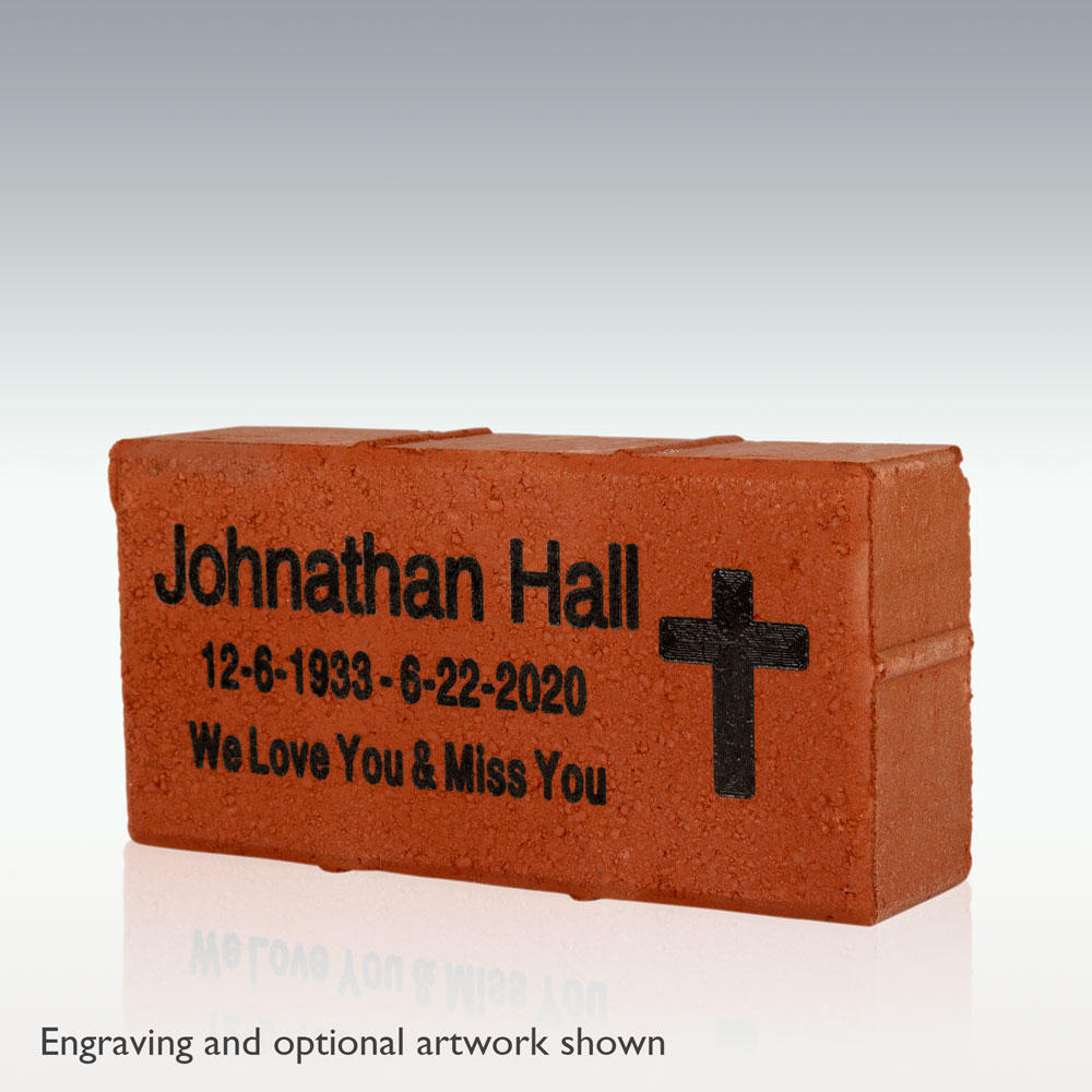 In Memoriam Engraved Brick - 2024 Personalized Religious Memorial Brick