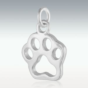 Paw Print Sterling Silver Jewelry Charm