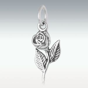 Rose Sterling Silver Jewelry Charm