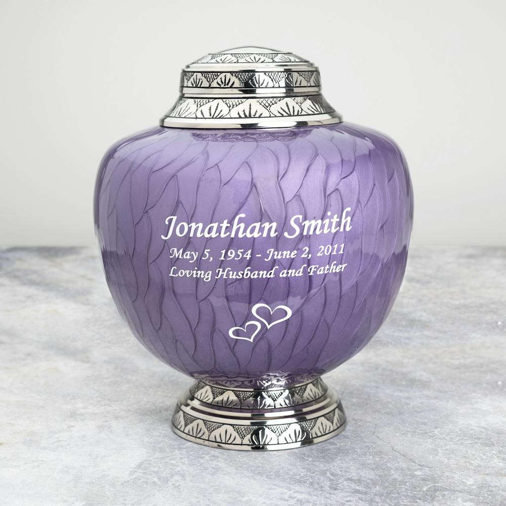 Lavender Bloom Chalice Cremation Urn - Engravable