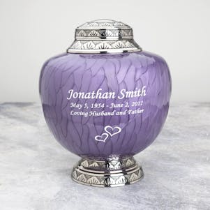 Lavender Bloom Chalice Cremation Urn - Engravable