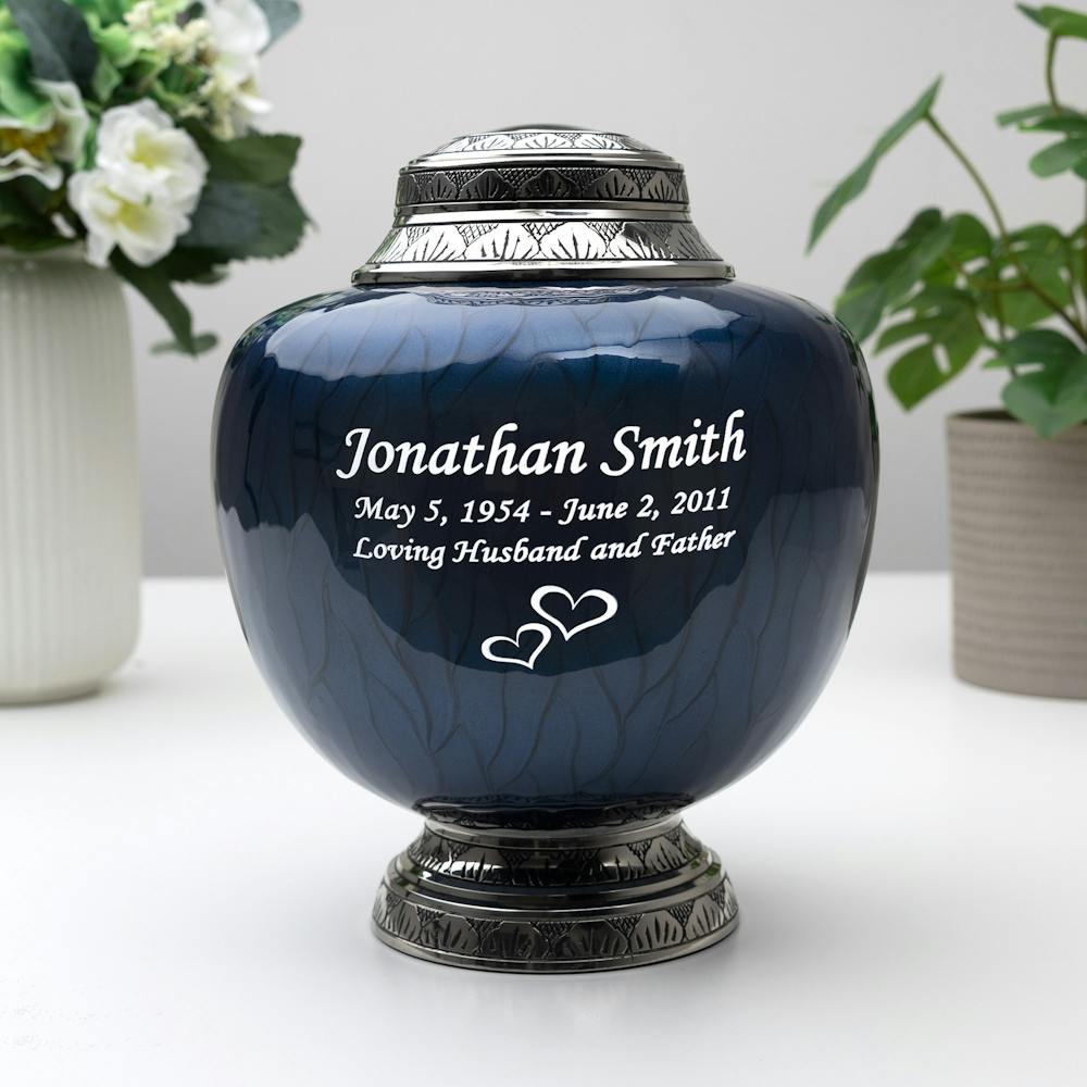 Perfect Memorials Custom Engraved Large Fisherman Cremation Urn