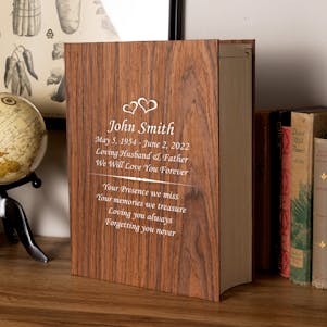 The Aspen Book Cremation Urn - Free Engraving