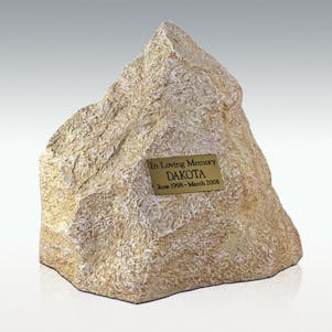 Limestone Rock Large Cremation Urn - Engravable