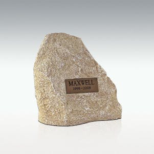 Limestone Rock Medium Cremation Urn - Engravable