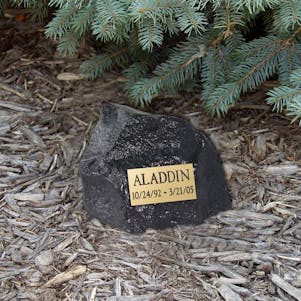 Charcoal Rock Small Cremation Urn - Engravable