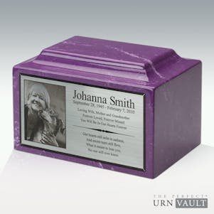 Amethyst Classic Marble  - The Perfect Urn Vault
