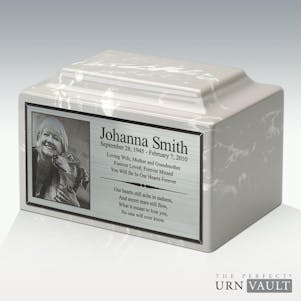 Silver Gray Classic Marble - The Perfect Urn Vault