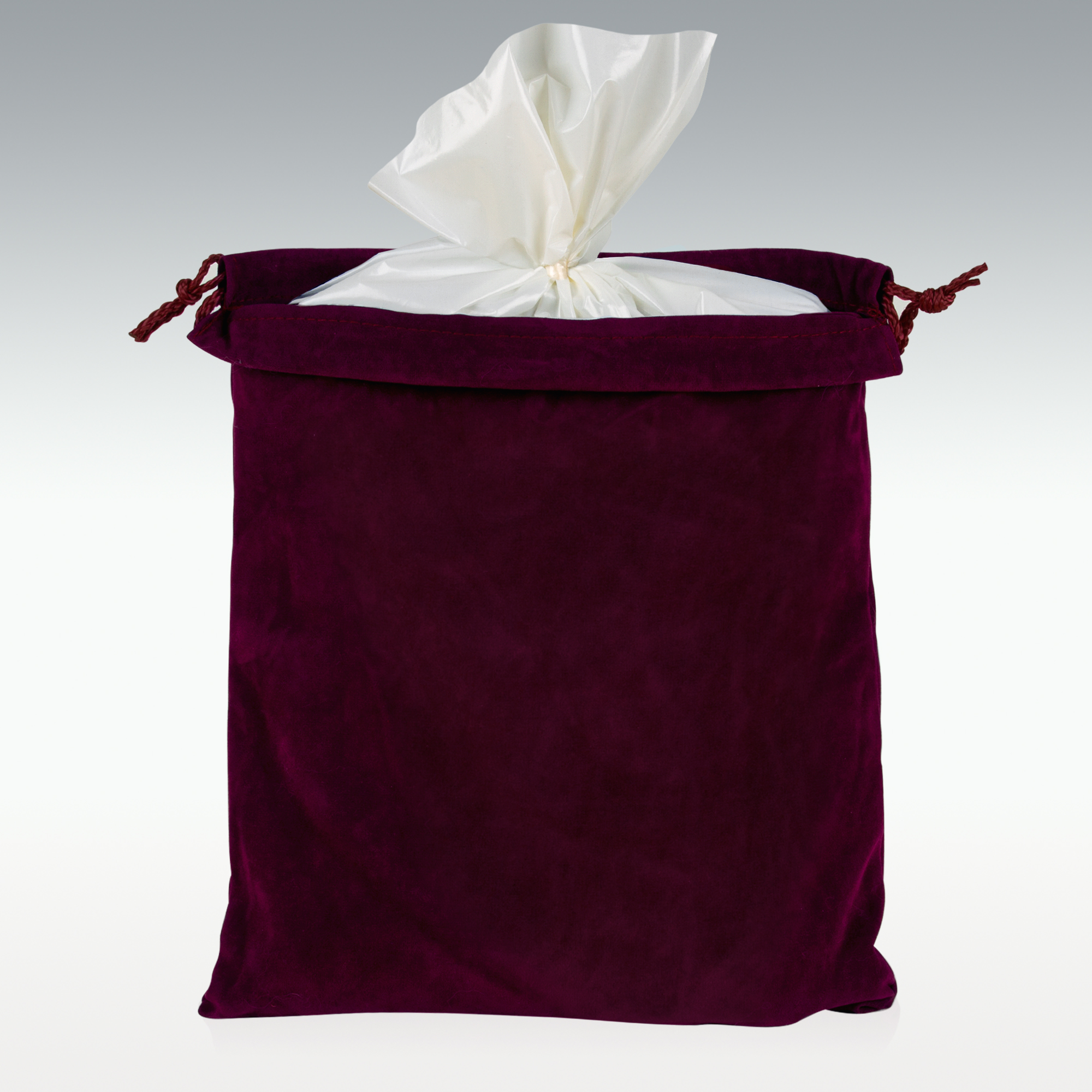 Large Burgundy Velveteen Urn Bag 13" x 15" $5.00 Free shipping from California 