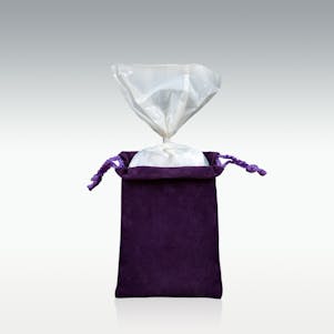 Purple Double Layer Inside The Urn Velvet Bag - Small