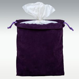Purple Double Layer Inside The Urn Velvet Bag - Large