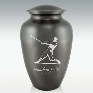 Baseball Player Classic Cremation Urn - Engravable