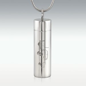 1956 Classic Convertible Cylinder Stainless Cremation Jewelry