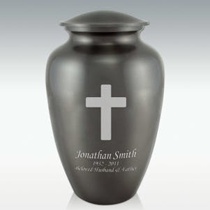 Traditional Cross Classic Cremation Urn - Engravable