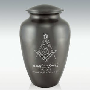 Masonic Classic Cremation Urn - Engravable