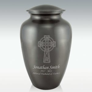 Celtic Cross Classic Cremation Urn - Engravable