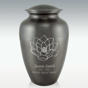 Lotus Flower Classic Cremation Urn - Engravable