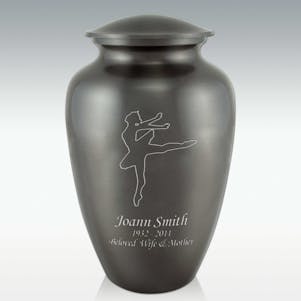 Ballet Dancer Classic Cremation Urn - Engravable