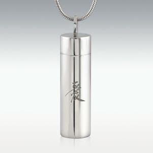 Love Cylinder Stainless Steel Cremation Jewelry - Engravable